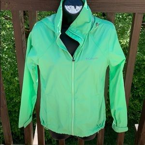 XS Columbia Hooded Rain Jacket